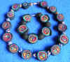 Millefiori necklace and bracelet